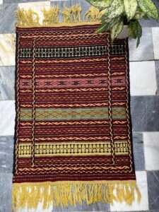 گلیم 80در120 پشمی تک رو